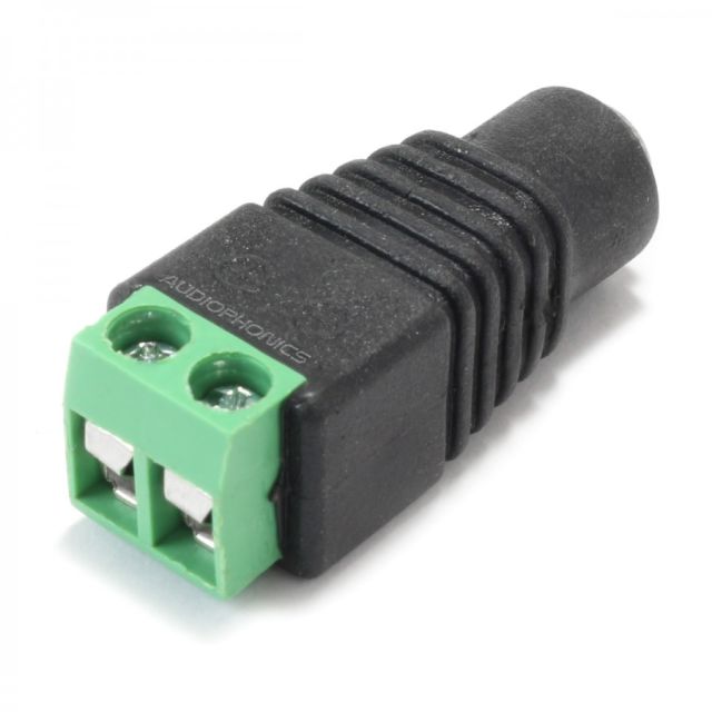 Adaptateur Jack 5.5/2.1mm femelle vers Borniers à Vis - PierroAstro Alimentations, câbles d'alim. et piles