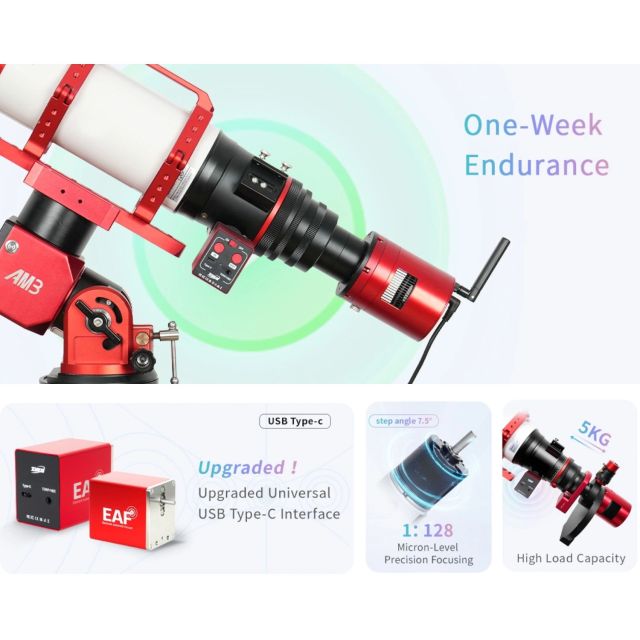 Moteur de mise au point EAF-PRO avec batterie intégrée - ZWO Mise au point, Focus