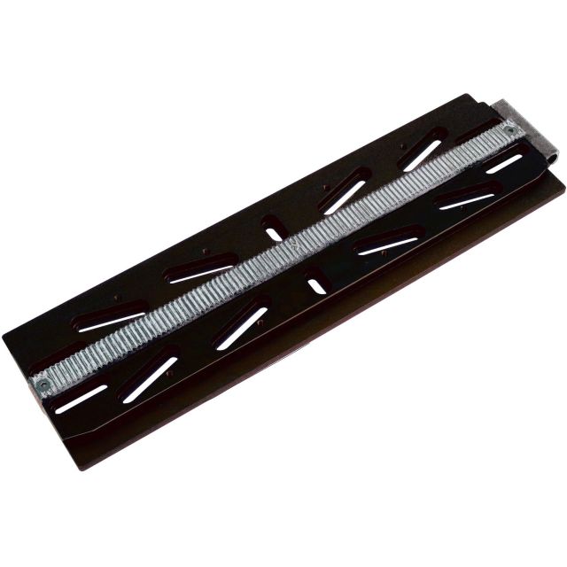 Queue d'aronde mâle Losamandy long. 340mm noire avec crémaillère - Geoptik Platines et colliers