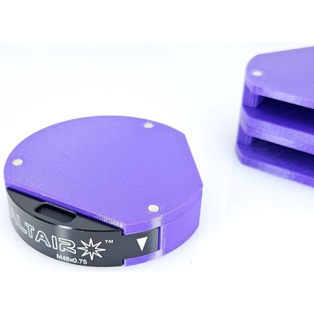 Boîte de protection pour tiroirs à filtres MAGF2-SLIDER (violet) magnétique - AltairAstro Roues à filtres et supports filtres à tiroirs