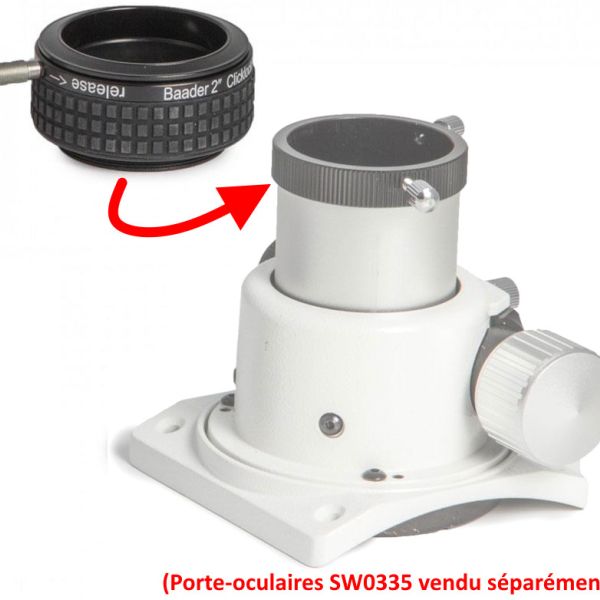 Porte-oculaires coulant 50,80mm auto-centreur ClickLock pour Newton et 72ED Sky-Watcher M54x1 - Baader