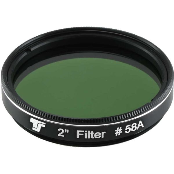 Filtre visuel coloré #58 vert foncé coulant 50,80mm (M48) - TSOptics