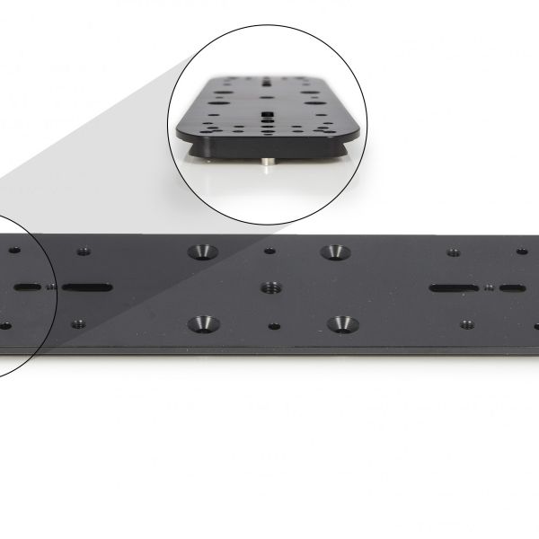 Platine double type Losmandy / Vixen pour 2 instruments en parallèle - Baader
